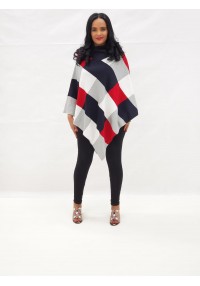 Cable-Knit Poncho